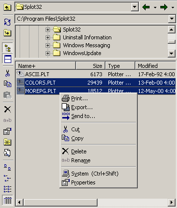 File Explorer in SPLOT (sample)